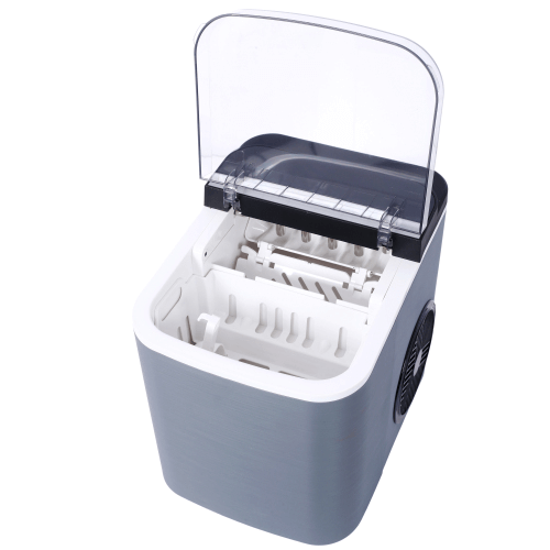 Nexora USA Countertop Ice Maker Self-Cleaning Ice Maker with Basket and Scoop, 9 Cubes in 6 Mins, 26 lbs per Day
