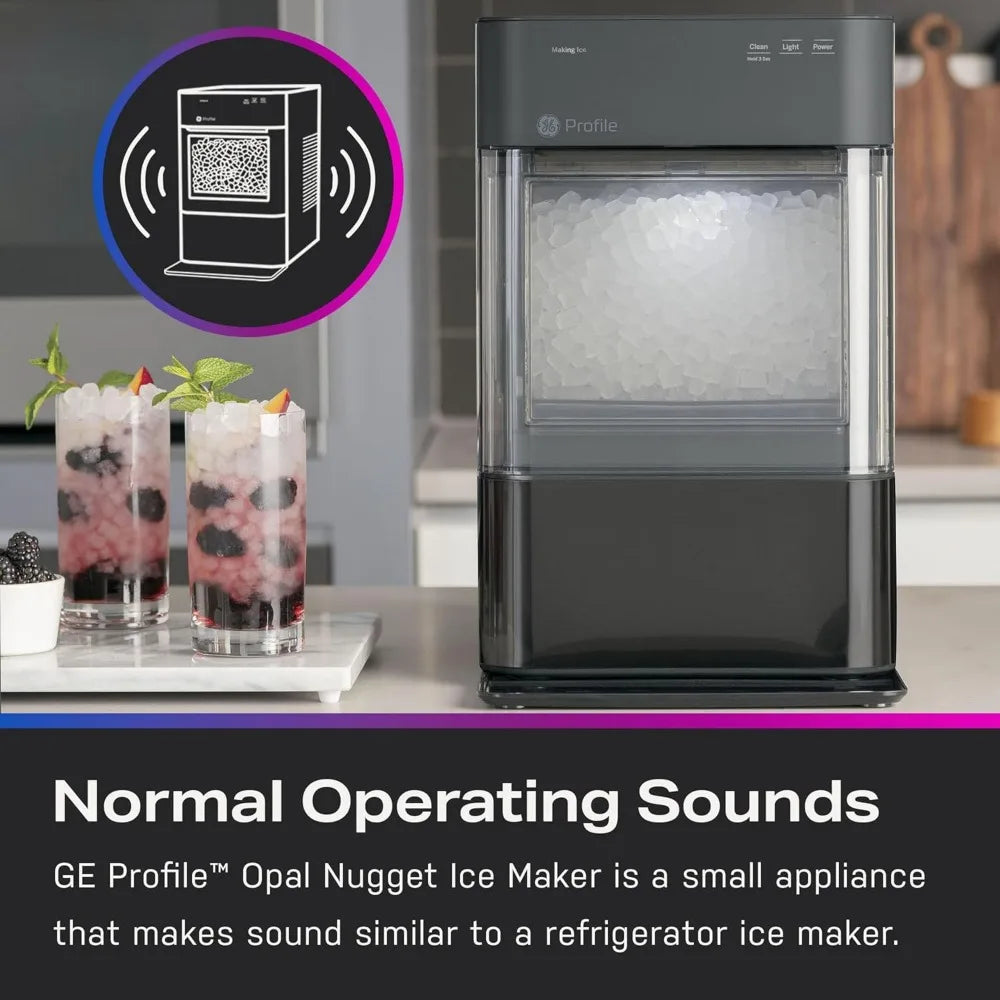 GE Profile Opal 2.0 with 0.75 Gallon Tank, Chewable Crunchable Countertop Nugget Ice Maker, Scoop Included